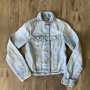 Abercrombie kids jean jacket Large